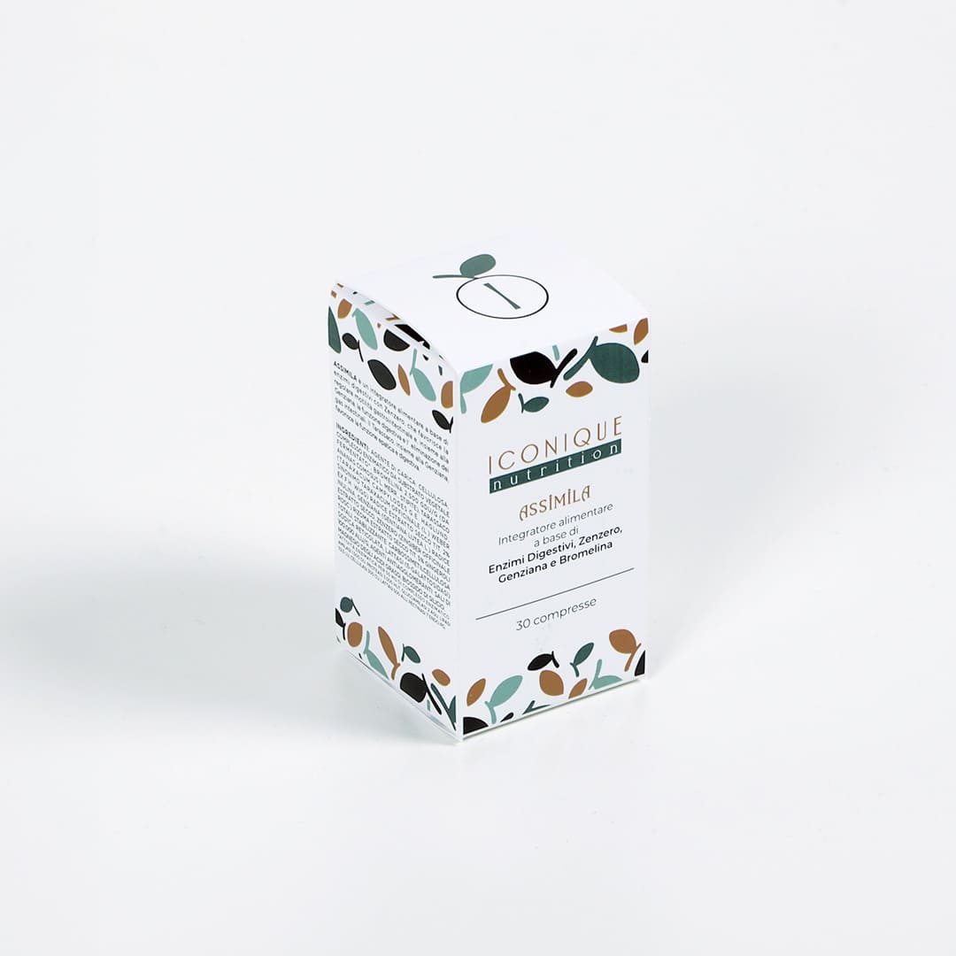 assimila integratore iconique nutrition packaging